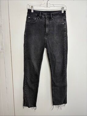 Gap Jeans Womens 2 26 Vintage Slim Sky High Fray Hem Straight Stretch Ankle
